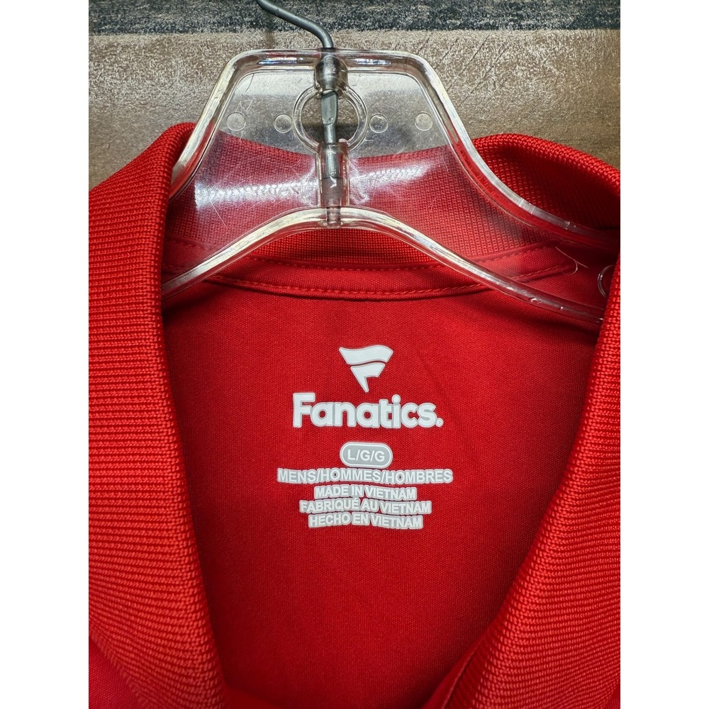 Fanatics Mens Red New England Patriots Polo Shirt Size Large NFL Team‎ Apparel - Picture 4 of 6